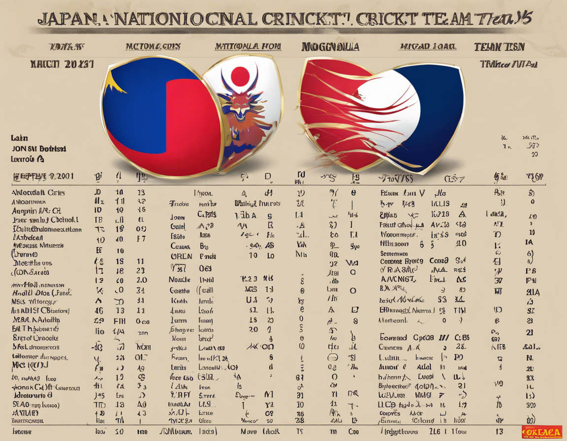 Japan vs Mongolia Cricket Match Scorecard 2021
